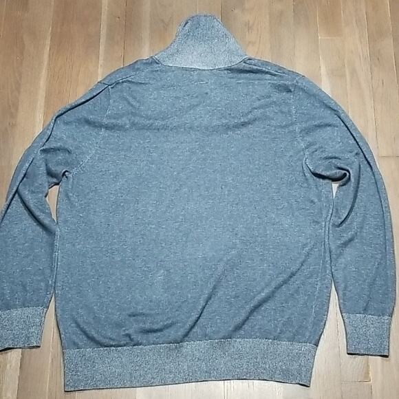 J. Ferrar Blue Heather Shaw Collar Sweater - Picture 5 of 5